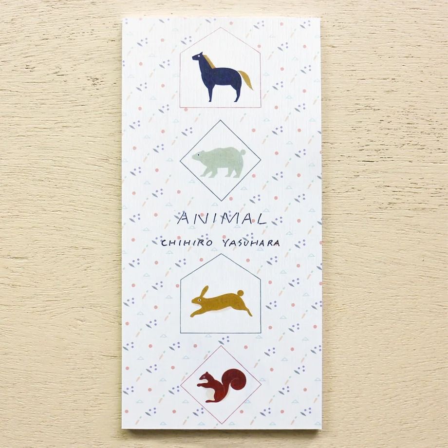 日本 cozyca products 一筆箋便條紙/ Chihiro Yasuhara/ 動物