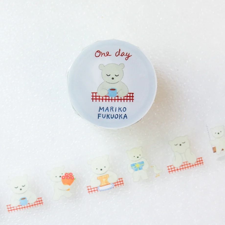 日本 cozyca products 透明裝飾膠帶/ Mariko Fukuoka/ 一天