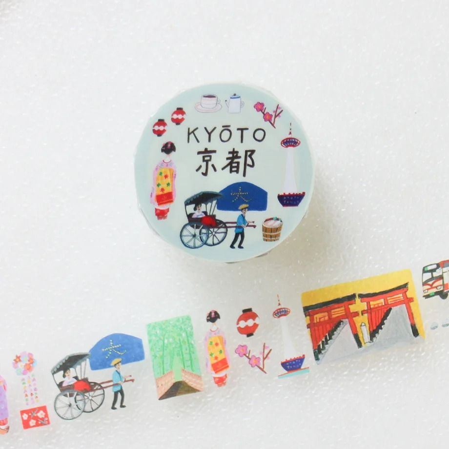 日本 cozyca products 透明裝飾膠帶/ Ai Okino/ 京都