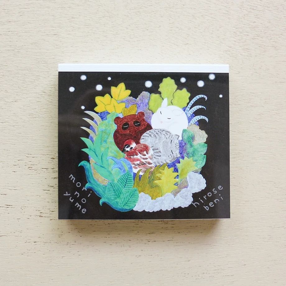 日本 cozyca products 方型便條紙/ Hirose Beni/ 森林之夢