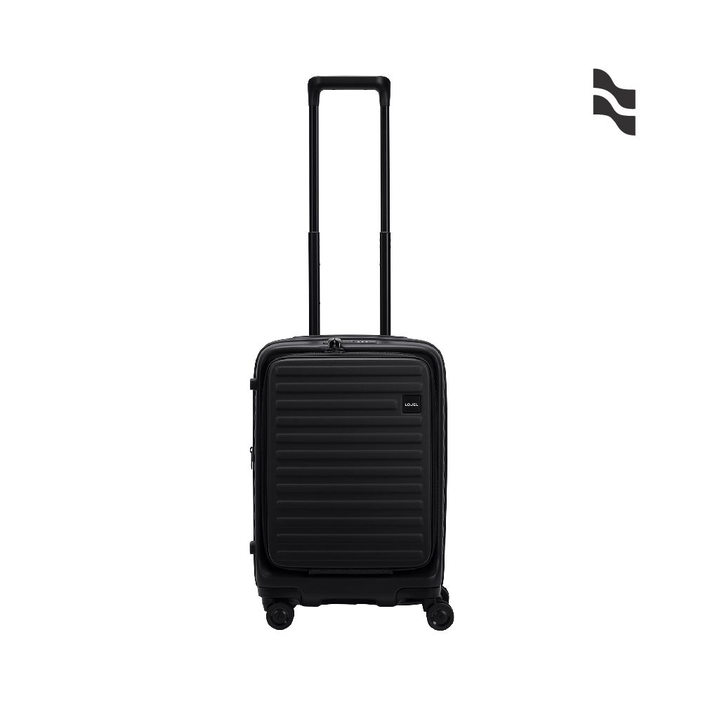 【LOJEL】CUBO 21吋前開擴充 防盜拉鍊登機箱/ 酷黑