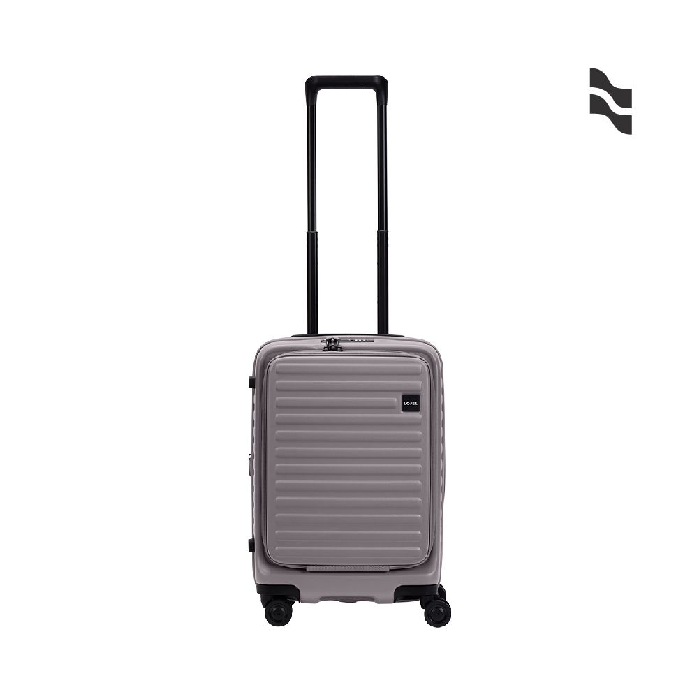 【LOJEL】CUBO 21吋前開擴充 防盜拉鍊登機箱/ 大地灰