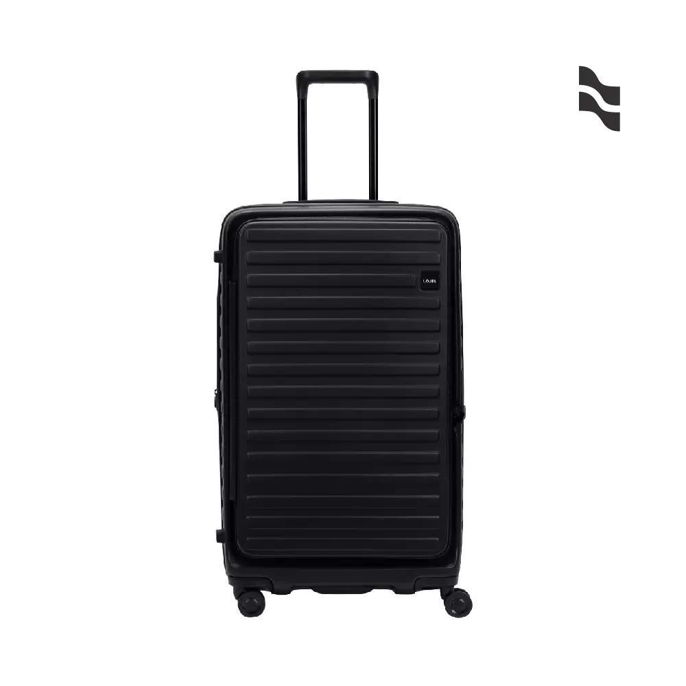 【LOJEL】CUBO FIT 29.5吋前開擴充 防盜拉鍊拉桿箱/ 酷黑