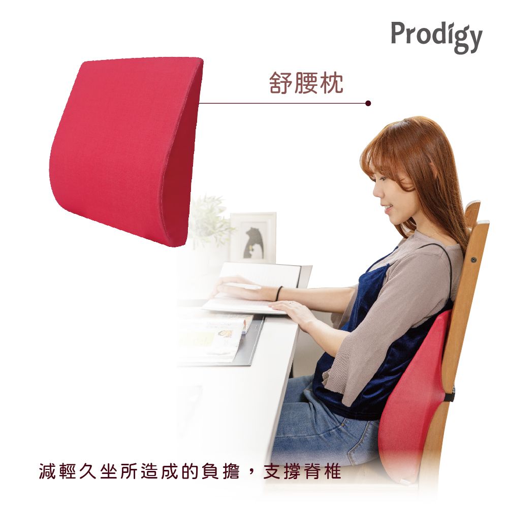 Prodigy波特鉅-舒腰枕(涼感防蚊款) / 桃紅