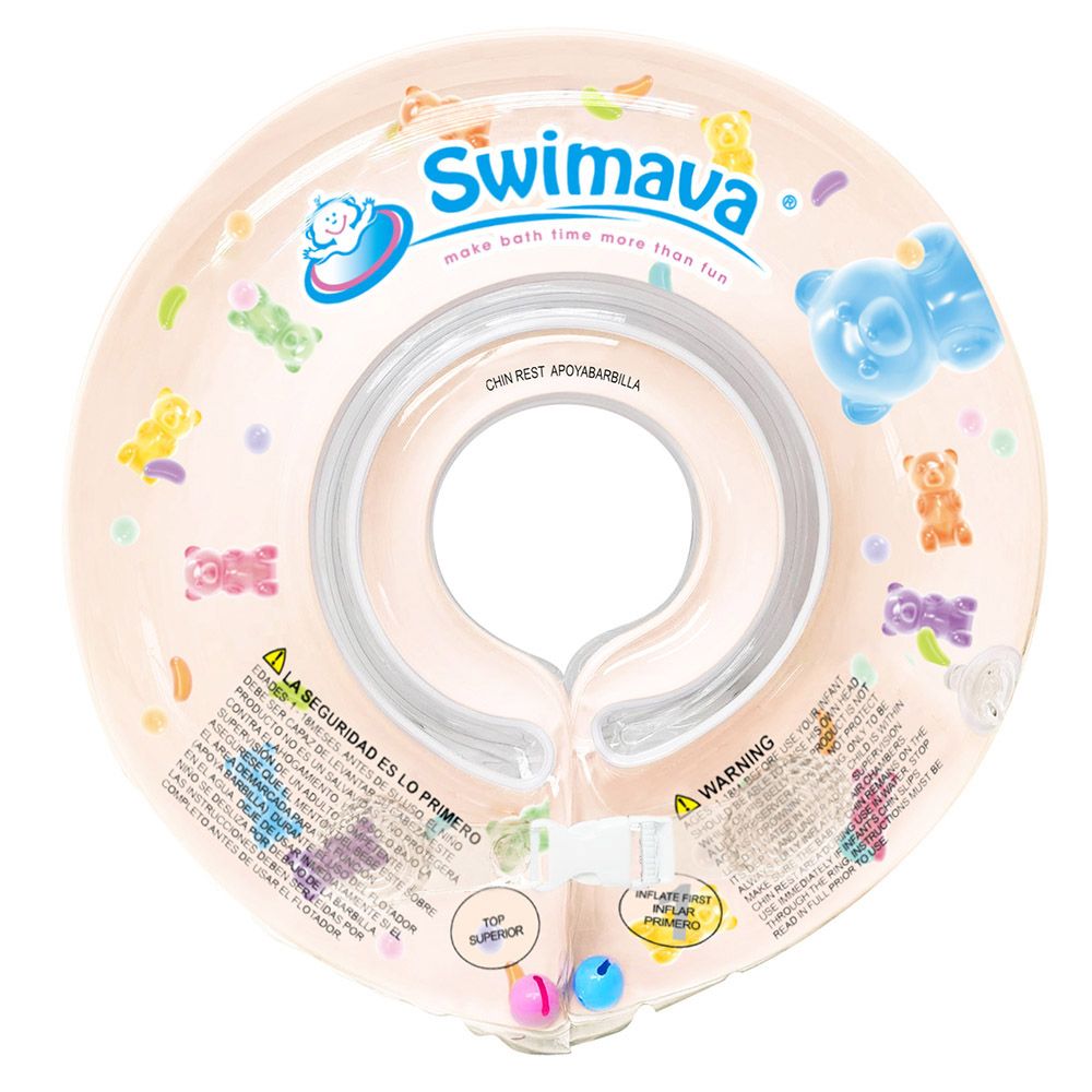 英國Swimava G1軟糖熊嬰兒游泳脖圈