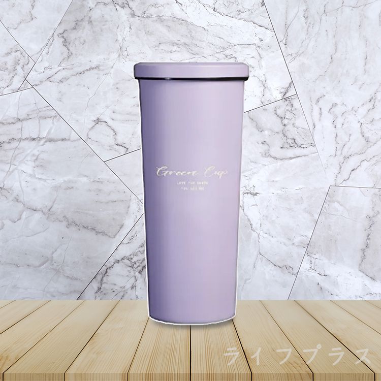 GREEN CUP芊杯內外316不鏽鋼真空吸管杯-800ml-1支/ 浪漫紫芋色