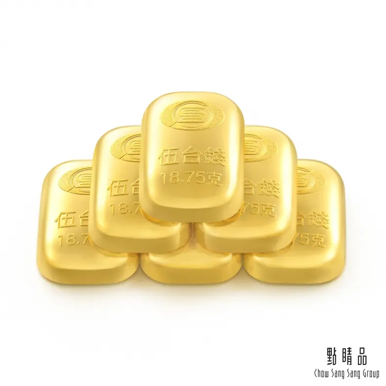 點睛品 伍台錢x6塊 黃金金條_計價黃金(共約30錢/共約112.5克)