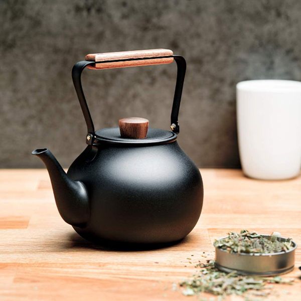 日本 Miyaco宮崎製作所 茶壺/ L/ 700ml/ 黑色