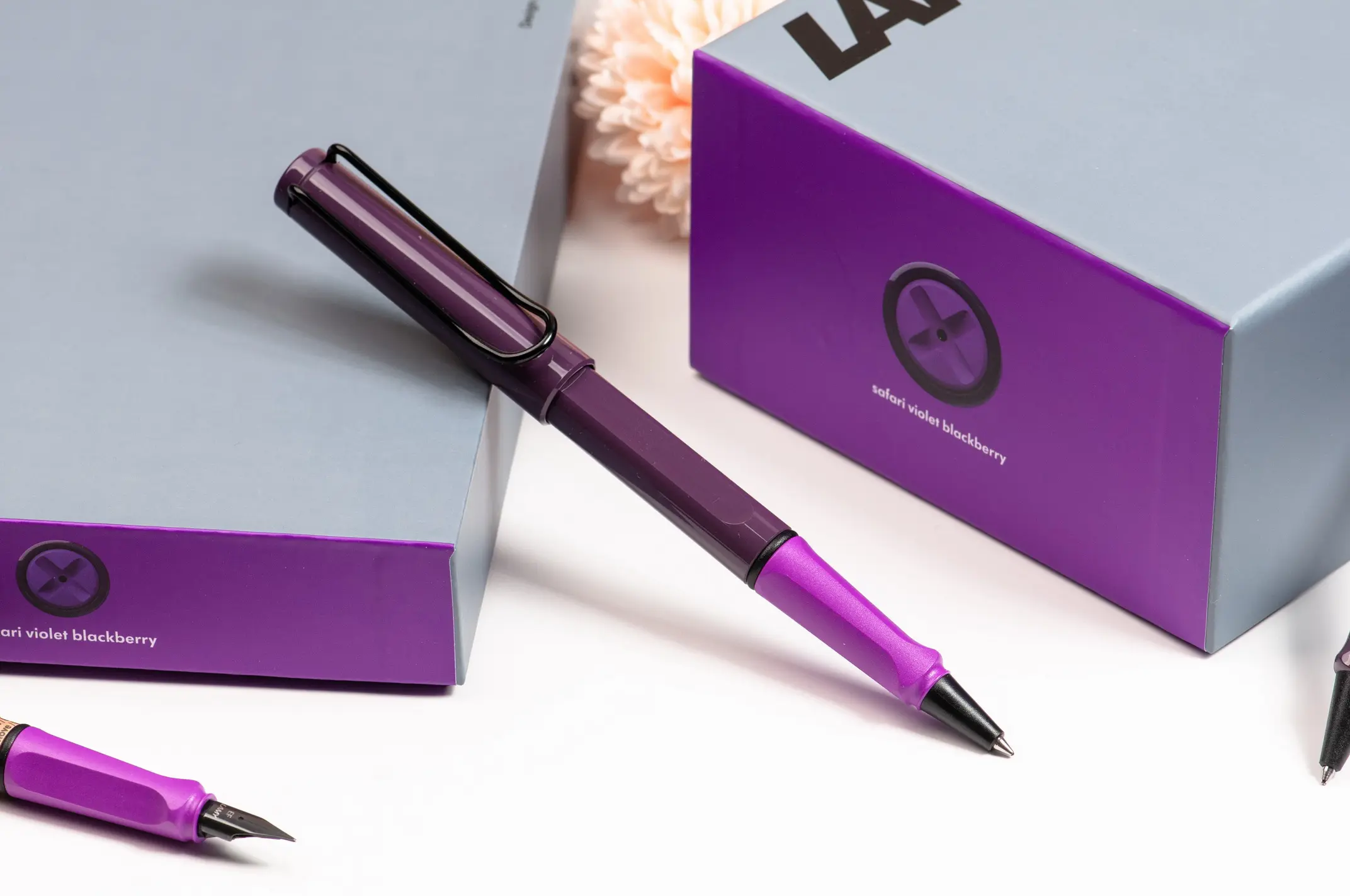 LAMY Safari狩獵者鋼珠筆/ 2024限量/ 黑莓紫羅蘭