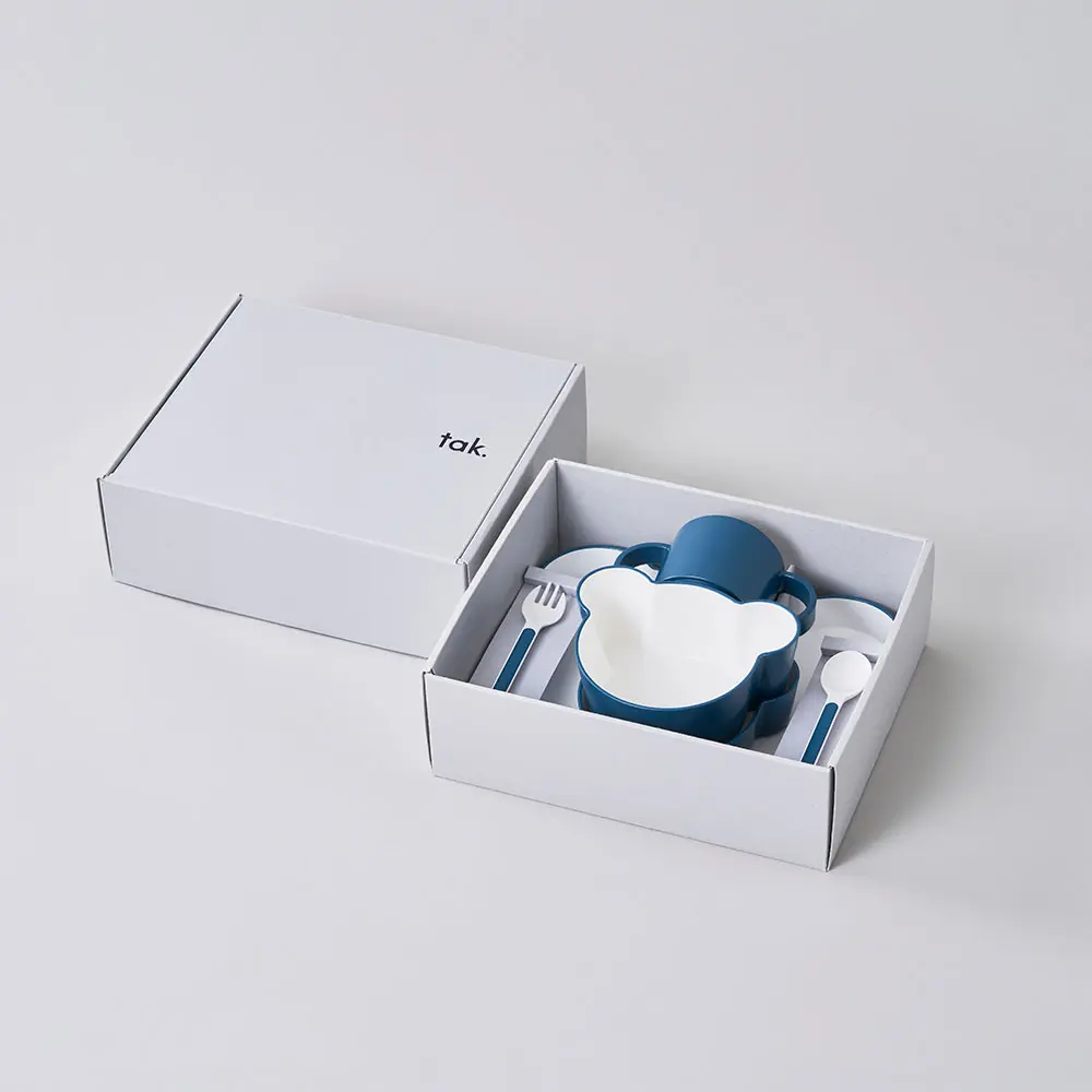 Tak Kids Dish 小熊餐具6件組/ 海軍藍