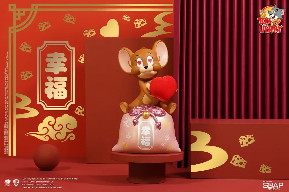 SOAP STUDIO湯姆貓與傑利鼠公仔/ 傑利鼠御守幸福美滿款/ CA295