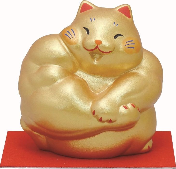 龍虎堂 大肌肉壯壯招財貓擺飾/ Side Chest