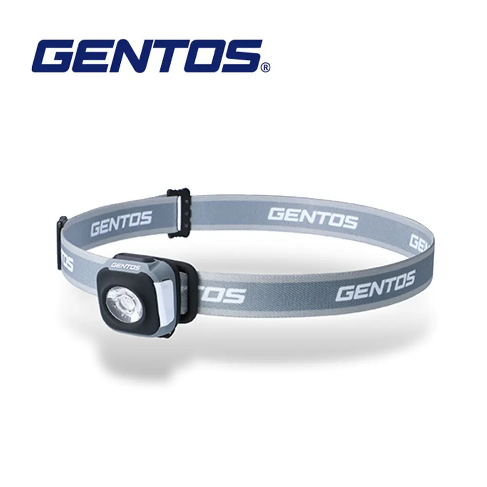 【Gentos】CP四季配色輕便型頭燈-USB充電 260流明 IPX4/ 灰色