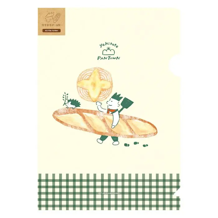日本 Wa-Life 麵包王國系列 L型資料夾/ A5/ 脆脆麵包
