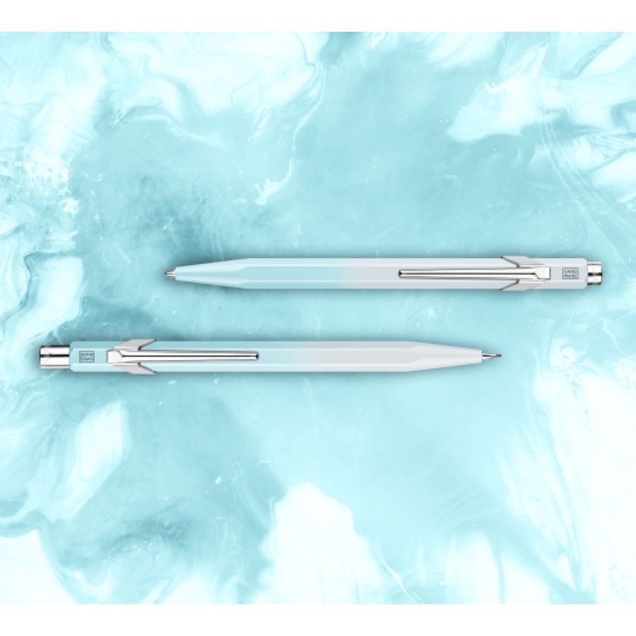CARAN D'ACHE 849/844藍色潟湖對筆/ 特別版