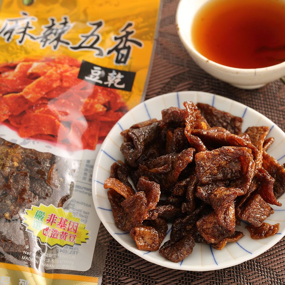 【德昌】非基改麻辣五香豆干(100g/包)