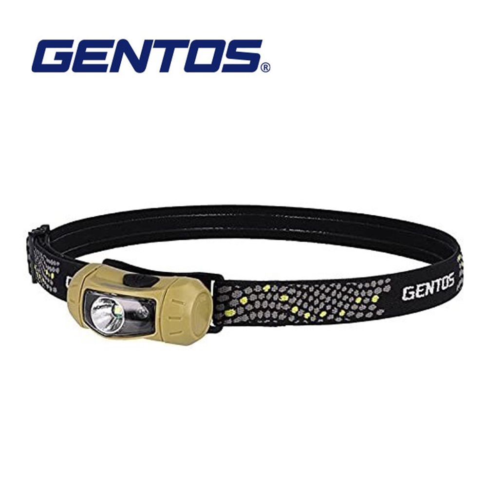 【Gentos】輕便頭燈- 120流明 IP64/ 沙色