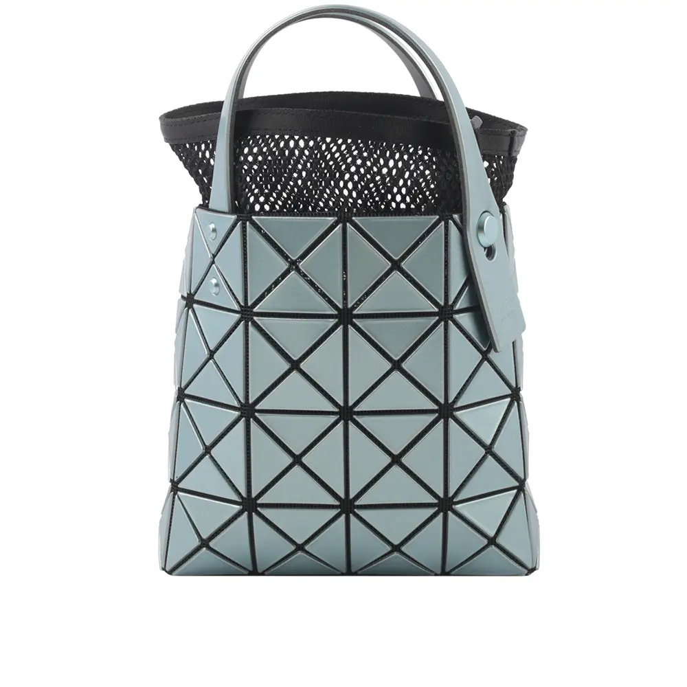 【ISSEY MIYAKE】BAO BAO LUCENT BOXY 4X4 迷你金屬色手提包(淺藍色)/ 平行輸入