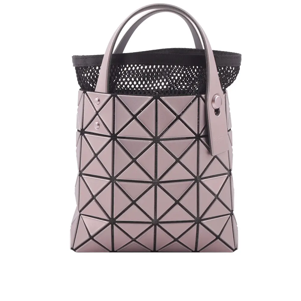 【ISSEY MIYAKE】BAO BAO LUCENT BOXY 4X4 迷你金屬色手提包(粉色)/ 平行輸入