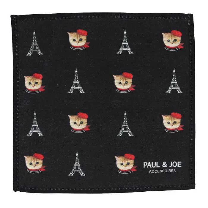 日本 PAUL & JOE 拭鏡布/ 107167-0004/ Nounette in Paris Black