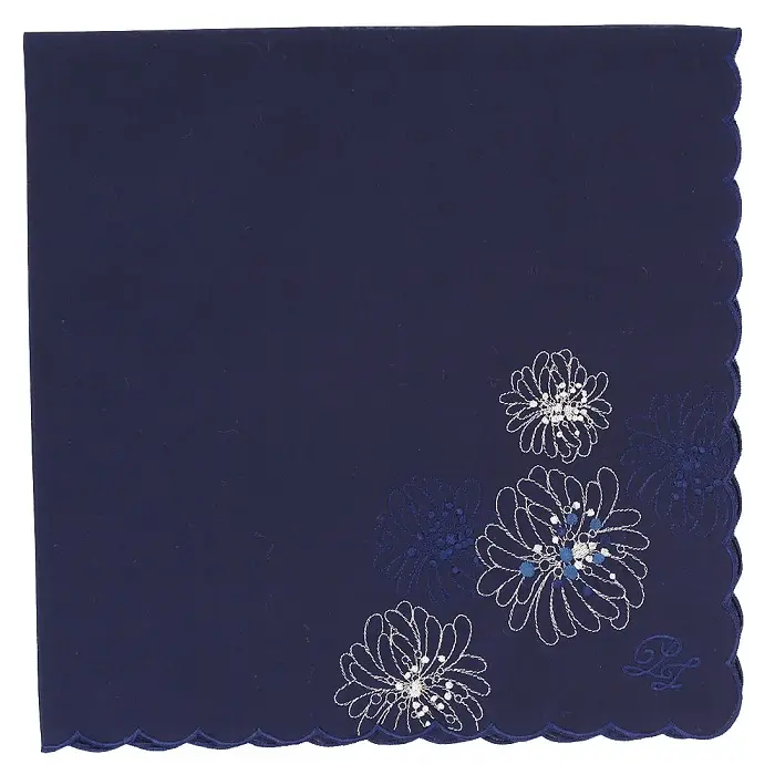 日本 PAUL & JOE 純棉手帕/ 107020-9203/ Navy