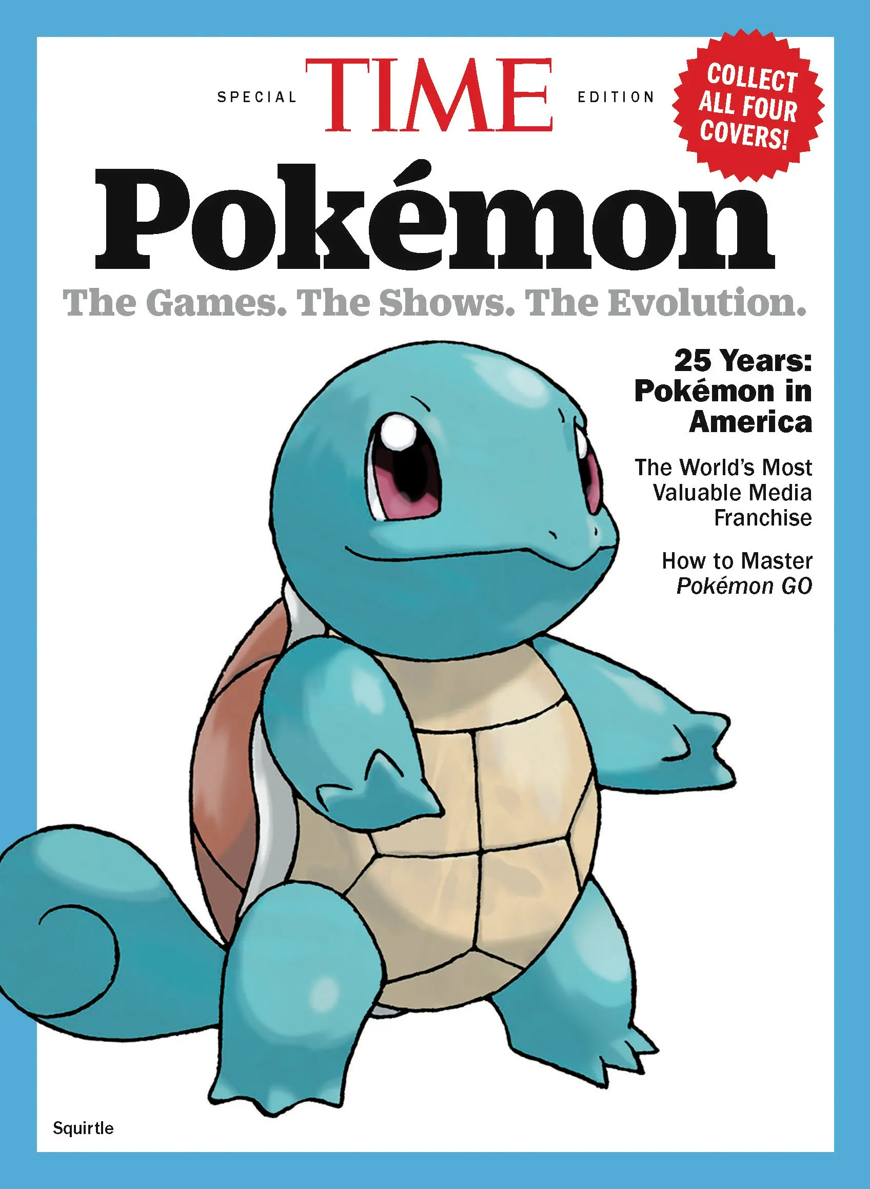 TIME時代特刊: Time Pokémon寶可夢25週年特刊-傑尼龜 D