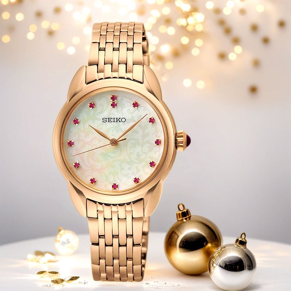SEIKO 精工 CS 晶鑽女錶-28.7mm(SUR564P1/6N01-00P0K)
