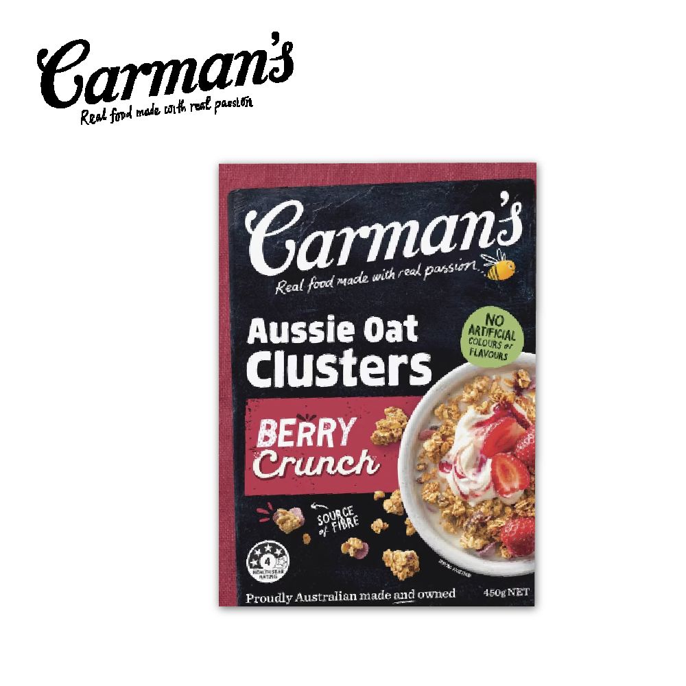 [澳洲 Carman's] 新款脆穀塊 (450g/盒)/ 草莓莓果脆穀塊