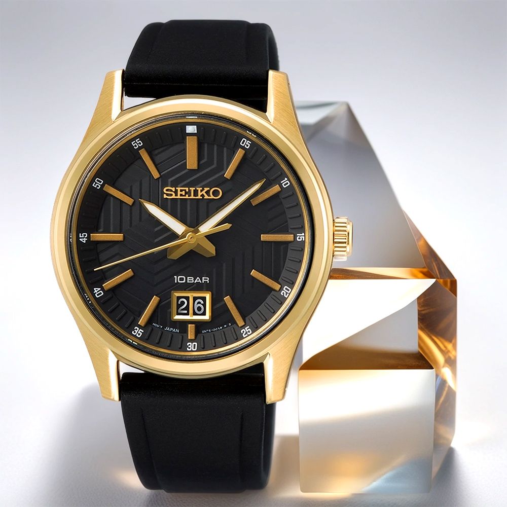 SEIKO 精工 城市簡約大日期男錶-39.5mm(SUR560P1/6N76-00K0C)