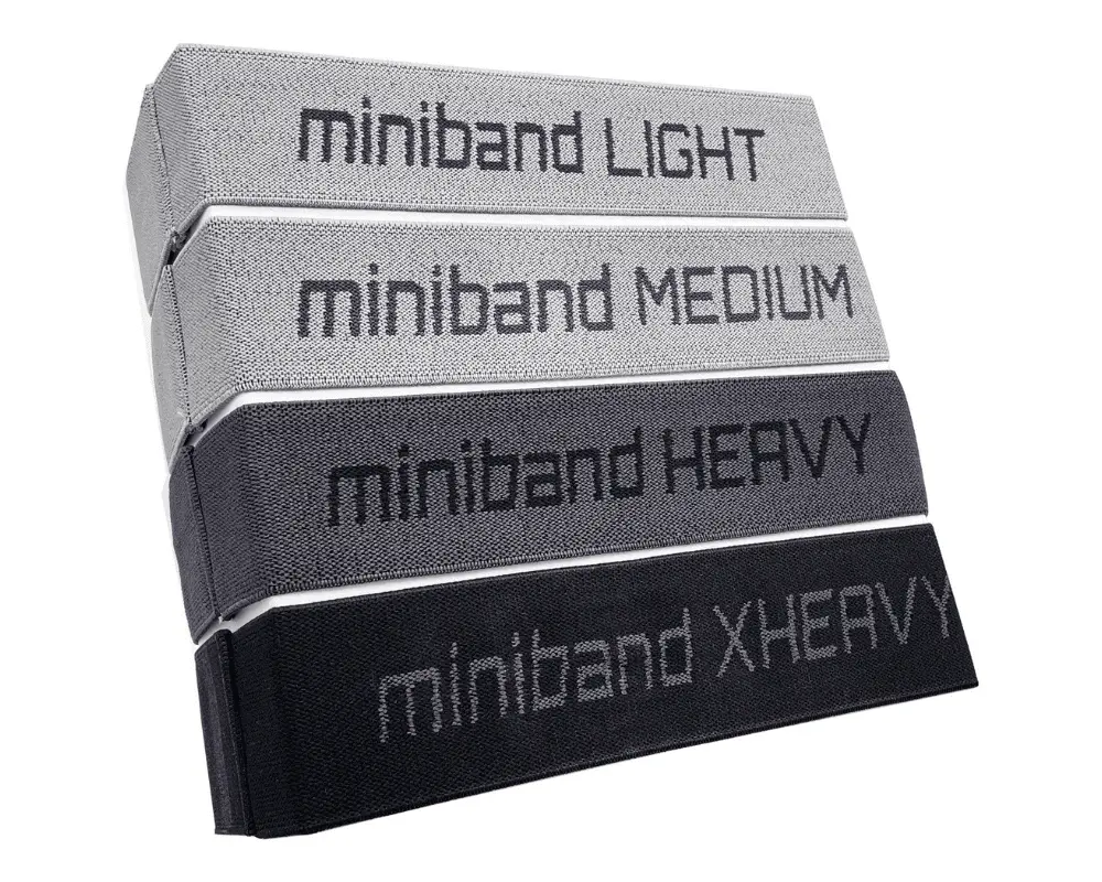 【德國aerobis】minibands 訓練阻力帶4件組10、14、20、30kg(翹臀圈 彈力帶