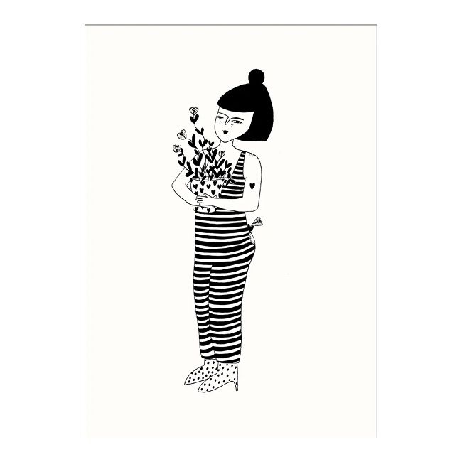 比利時 helen b 明信片/ lili flowerpot