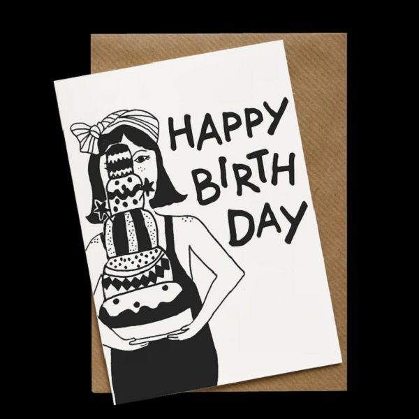 比利時 helen b 卡片/ happy birthday virginie and the big cake