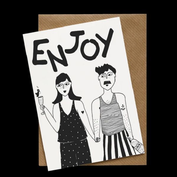 比利時 helen b 卡片/ enjoy apero couple