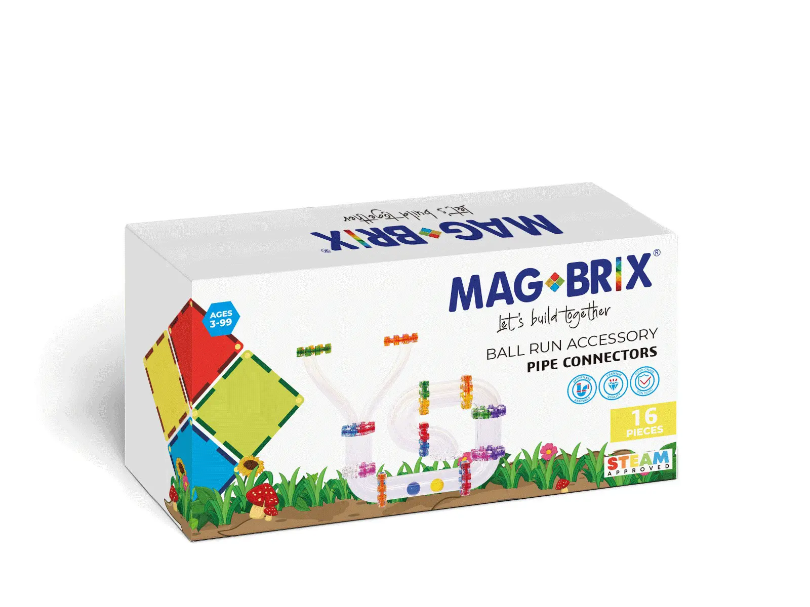 澳洲 Magbrix® 積木磁力片/ 繽紛球道連結配件