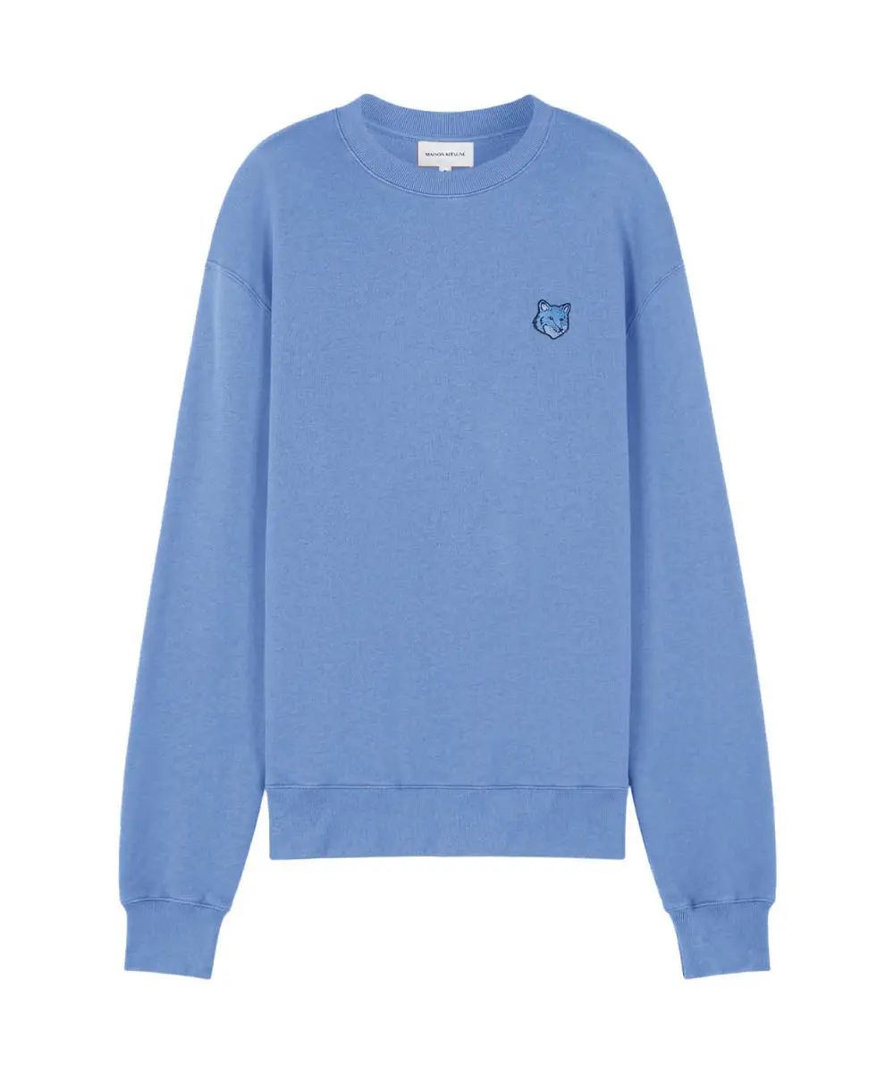 MAISON KITSUNÉ 錢布雷藍變化狐狸頭LOGO舒適衛衣/中性/M