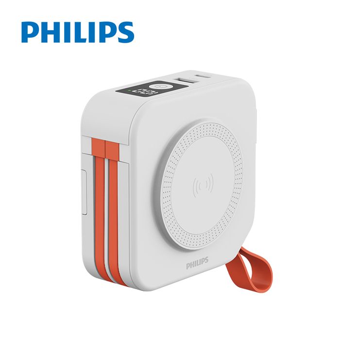 PHILIPS飛利浦10000mAh多功能十合一行動電源/ 完美白