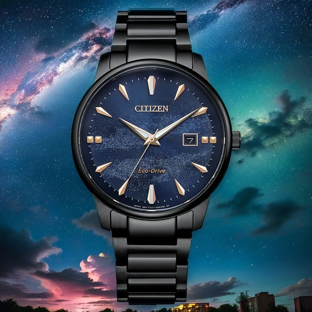 CITIZEN 星辰 Hebe田馥甄配戴款 天川銀河 光動能都會手錶 女錶 中性錶 BM7595-89L