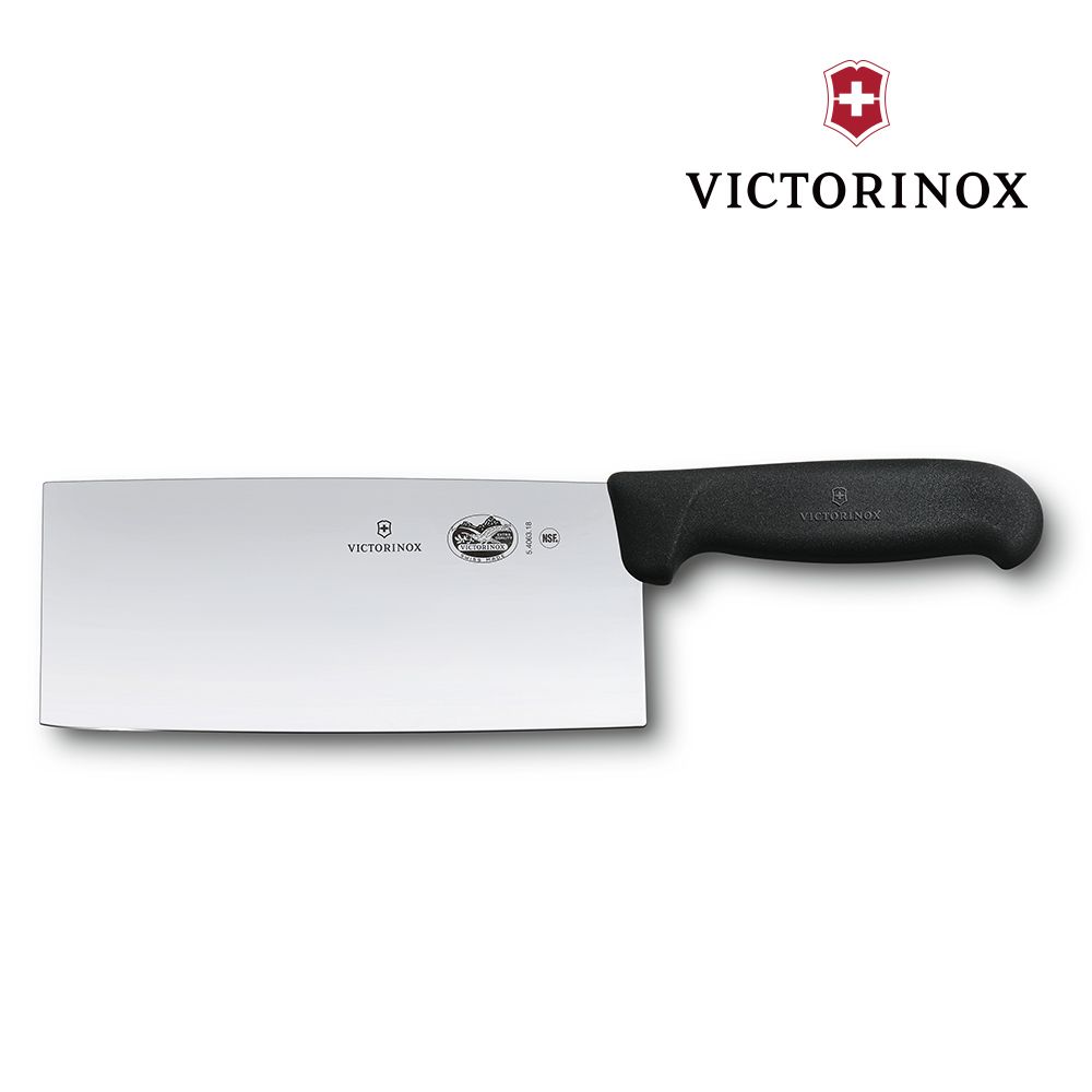 VICTORINOX 瑞士維氏 中式菜刀-黑