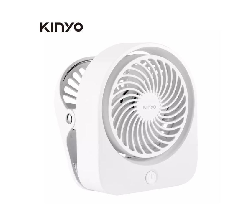 KINYO夾立式迷你充電風扇