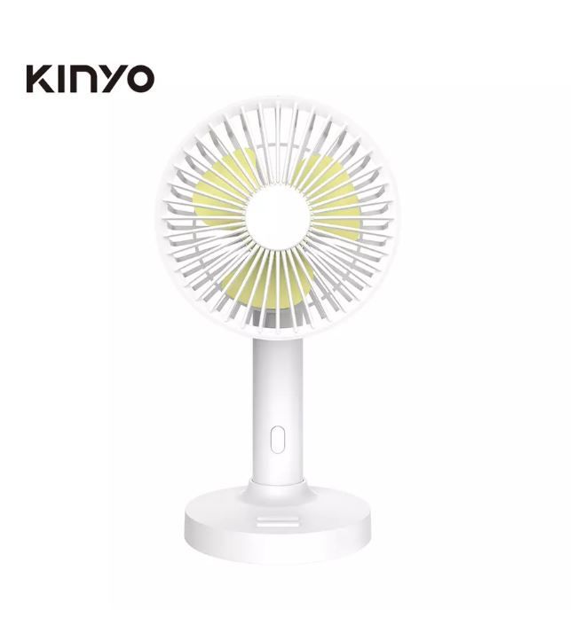 KINYO手持充電風扇/ 5吋/ 白色