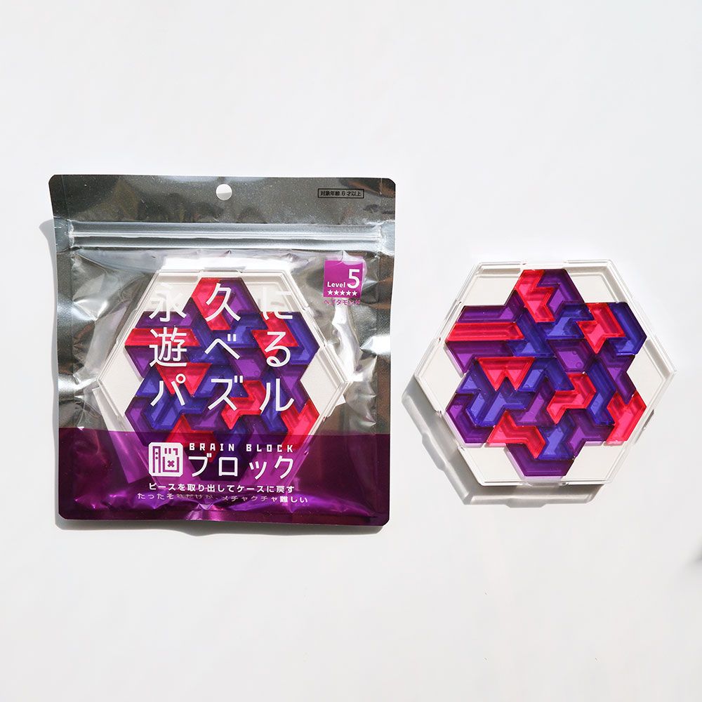 tenyo 日本製腦力開發益智拼圖＿level 5 Heptamond