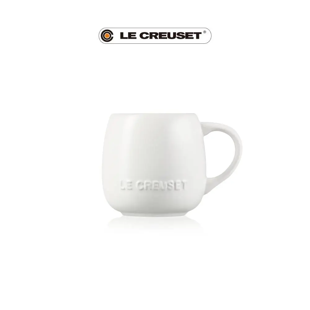 LE CREUSET瓷器花蕾系列馬克杯/ 320ml/ 棉花白
