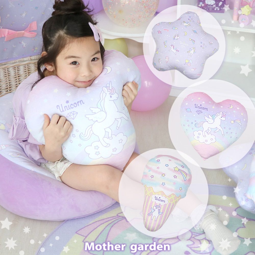 【Mother Garden】靠墊 獨角獸 愛心