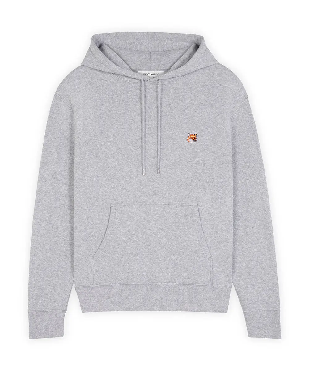 MAISON KITSUNÉ 北方雨滴灰狐狸頭LOGO經典連帽衛衣/中性/XL