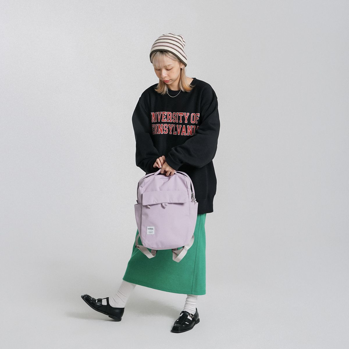 hellolulu MINI CARTER環保後背包/ 紫