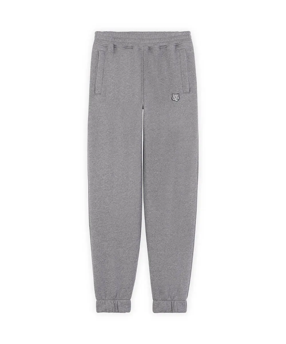 MAISON KITSUNÉ 靜謐灰變化狐狸頭LOGO舒適束口運動褲/中性/S