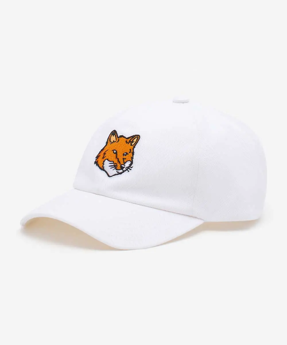 MAISON KITSUNÉ 明亮白狐狸頭六分割棒球帽