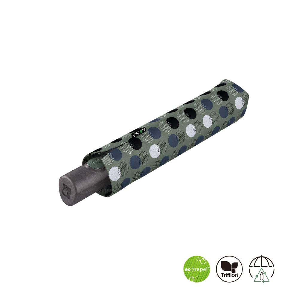 Knirps®德國紅點傘  VISION 永續環保三折自動開收傘-Fishing Plant