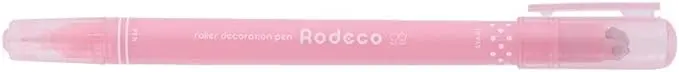日本 sun-star Rodeco 雙頭裝飾筆/ 圓點/ 淡粉紅