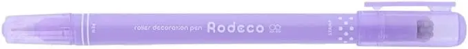 日本 sun-star Rodeco 雙頭裝飾筆/ 圓點/ 紫